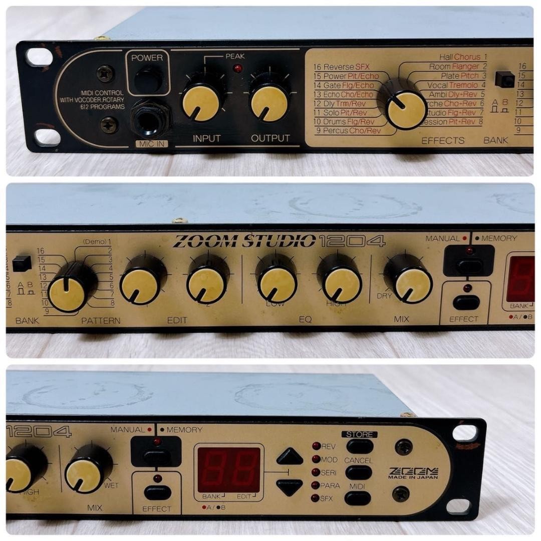 ZOOM STUDIO 1204 Digital Reverb Multi Effects Processor 100 Memory