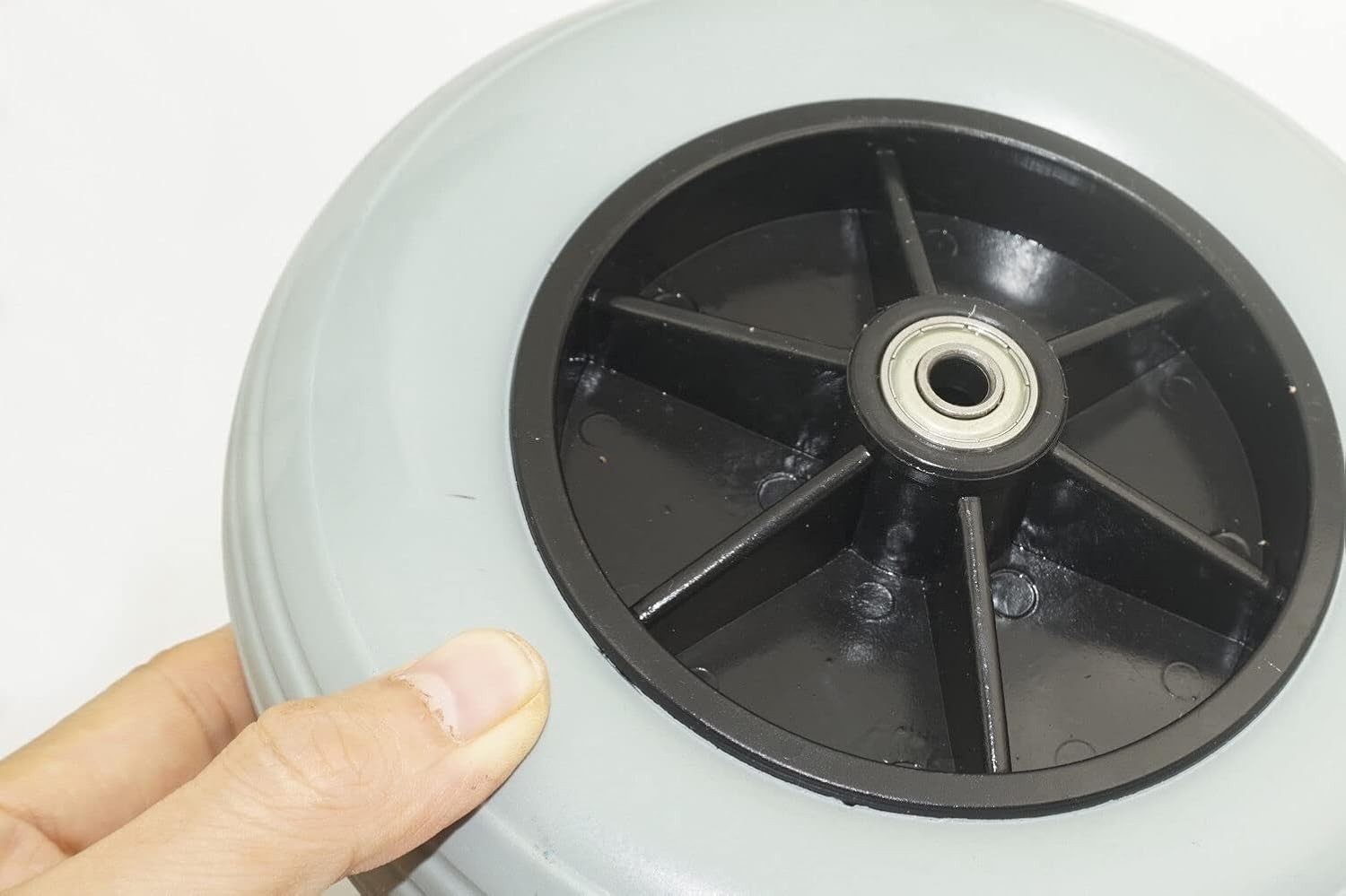 8" x 2" (200x50) Caster Solid Rubber Front Rear Caster Tires Wheels Assembly for