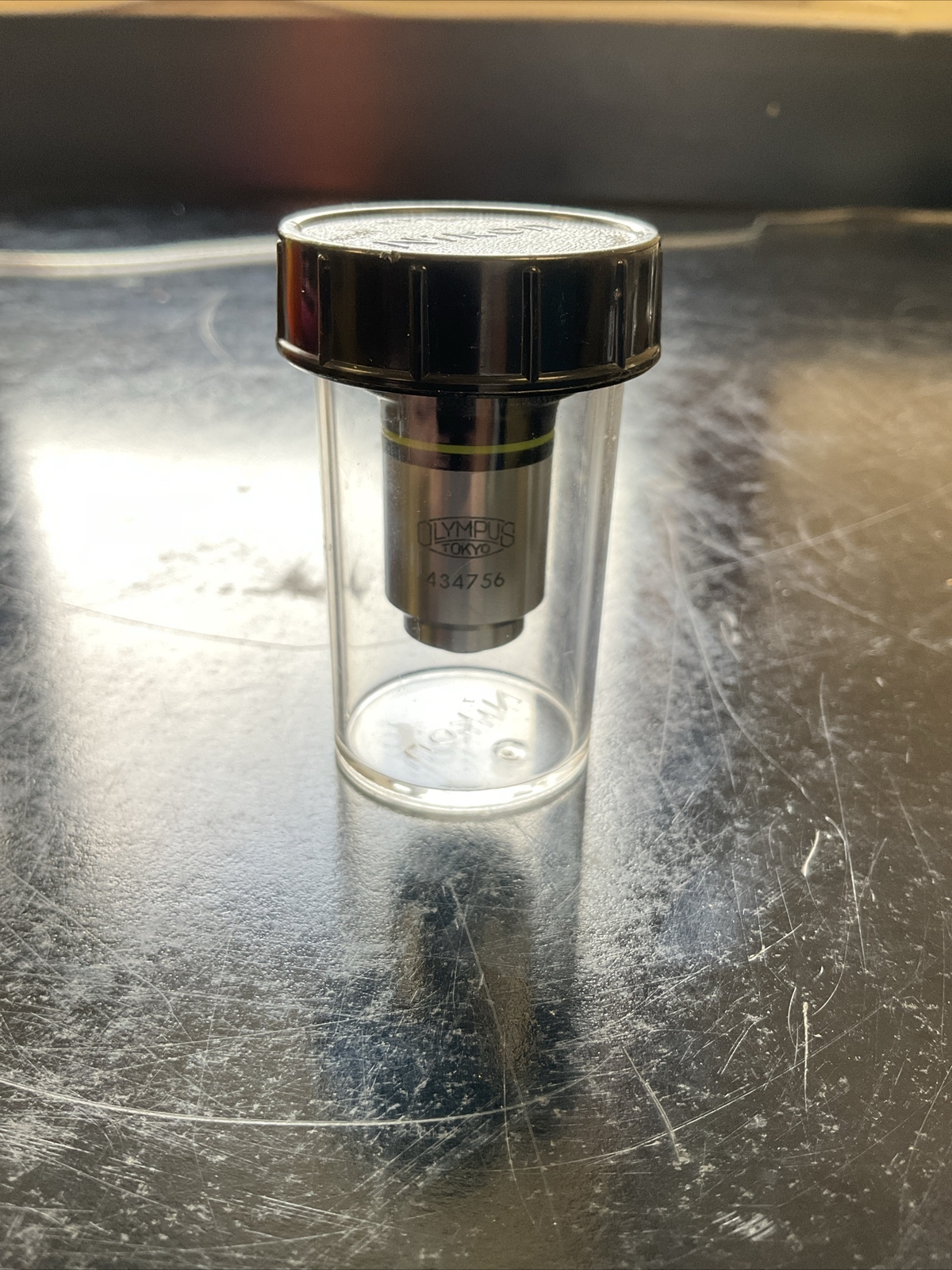 Olympus Plan 40 0.65 0.17 Microscope Lens 434756 With Nikon Case