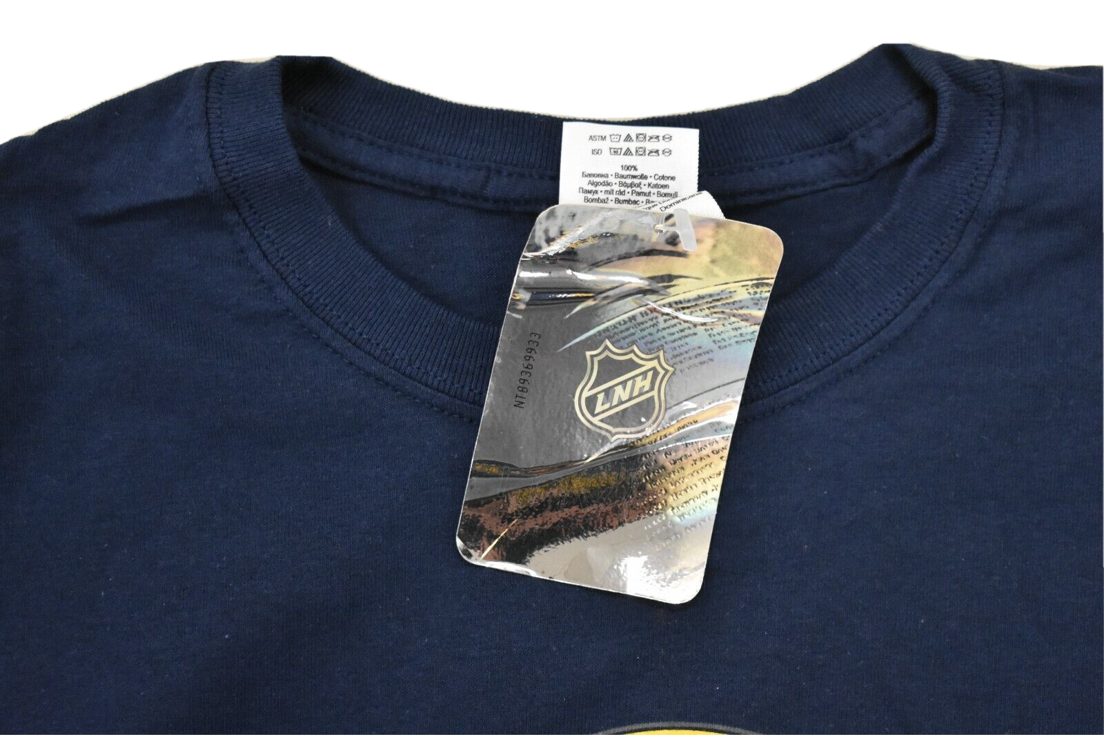NHL Mens Buffalo Sabres Hockey Classic Logo Navy Tee Shirt New L