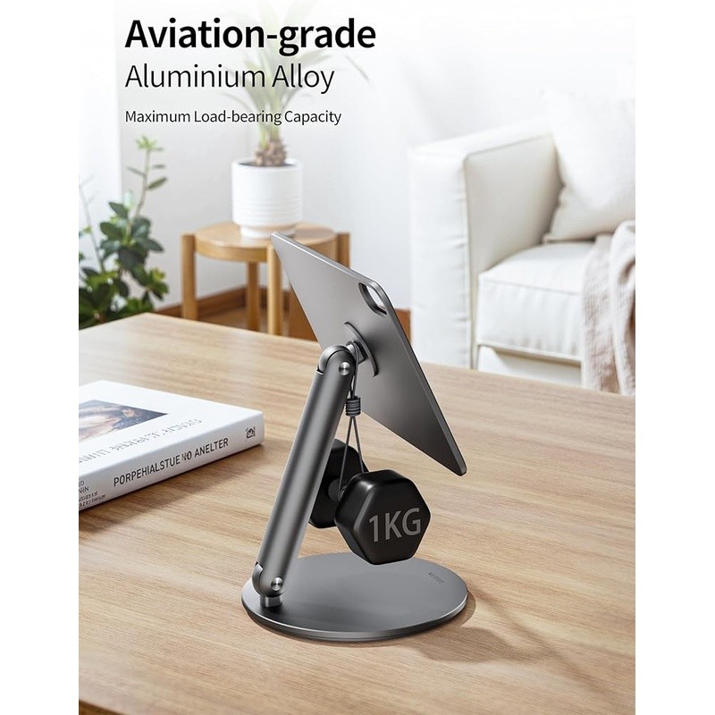 Magnetic iPad Mini Stand Adjustable 360° Rotating Base Foldable Tablet Holder US