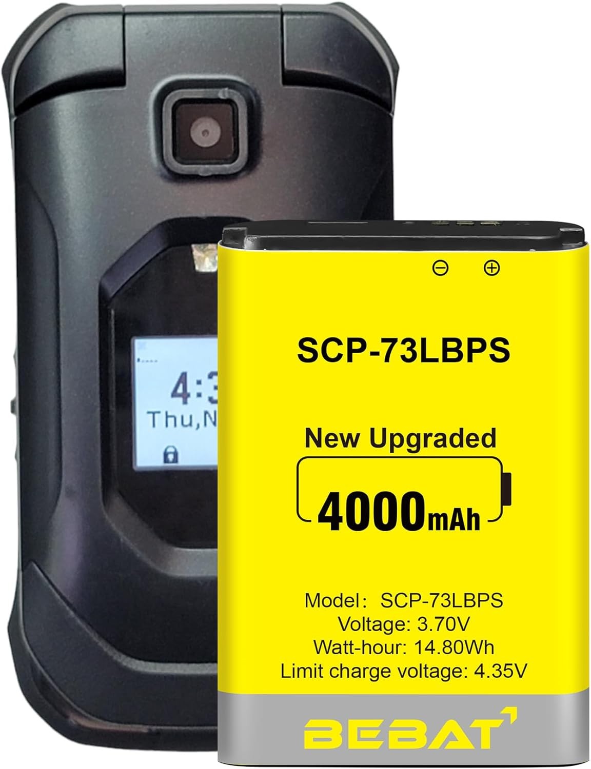 SCP-73LBPS Battery,4000mAh High Capacity New 0 Cycle Li-ion Battery...