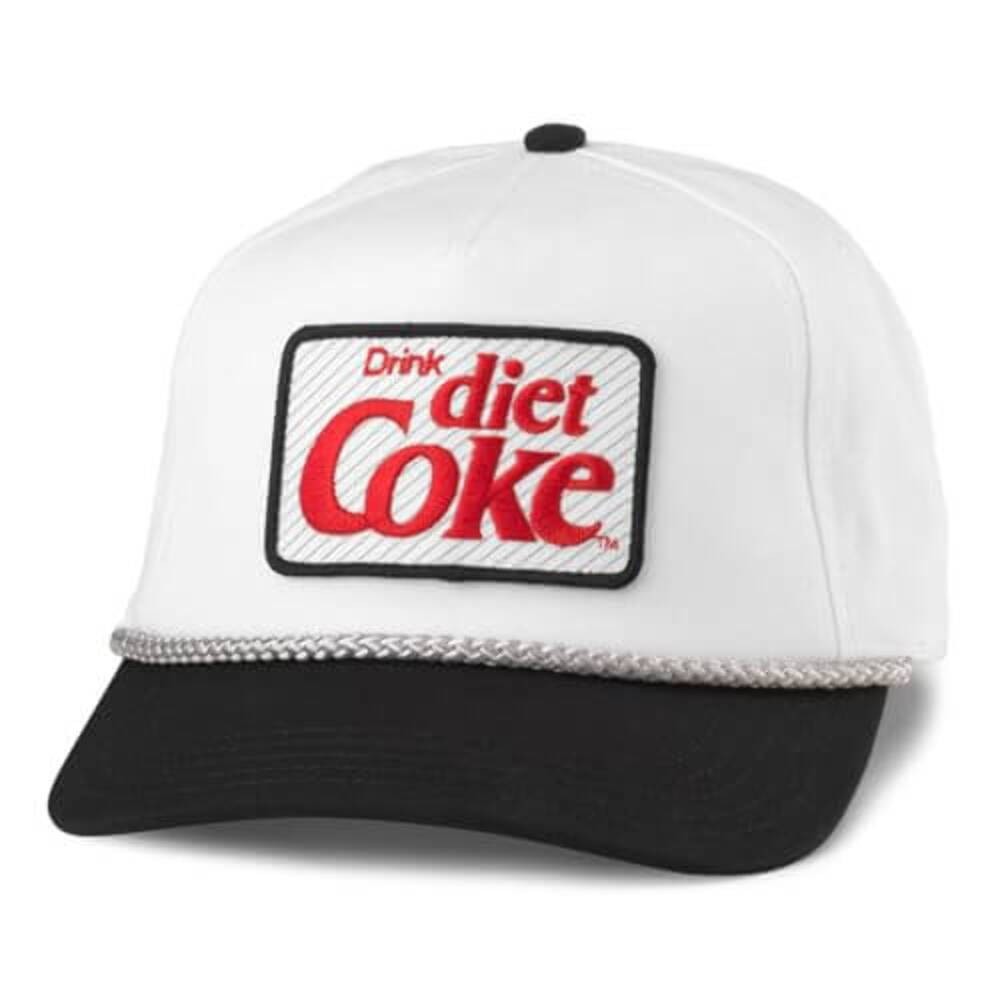 AMERICAN NEEDLE Diet Coke Roscoe Adjustable Snapback Baseball Hat (23008A-DCOKE-