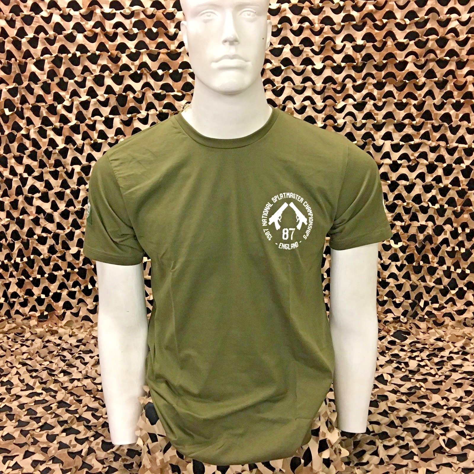 NEW Enola Gaye Splatmaster T-Shirt - Olive - Small