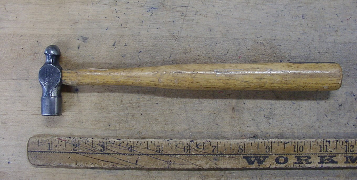 Vntg Stanley 304-B 4oz Ball Peen Hammer,2-9/16" Head,Xlint Steel,W/Usable Handle