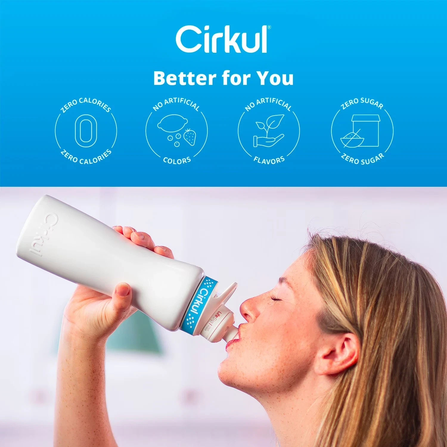 Cirkul Water Bottle Starter Bundle (4x) 22oz + 8 Flavor Cartridges - EXP 11/26