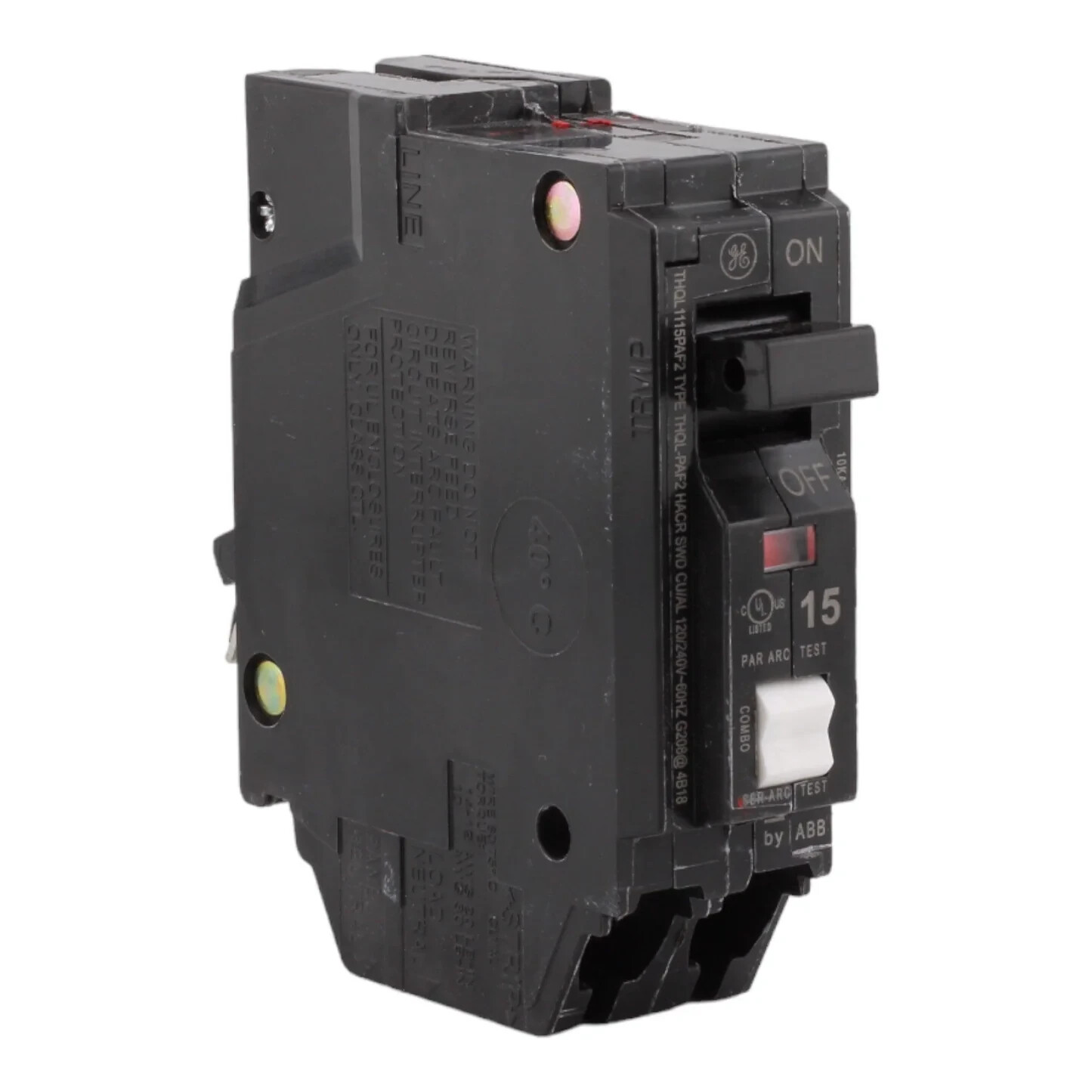 NEW GE THQL1115PAF2 15 Amp 1Pole 120V Plug-On Neutral Arc Fault Circuit Breaker