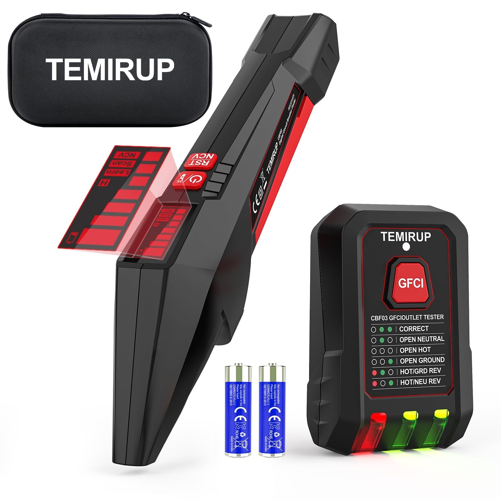 Circuit Breaker Finder with GFCI Outlet Tester, Electrical Circuit Tracer wit...