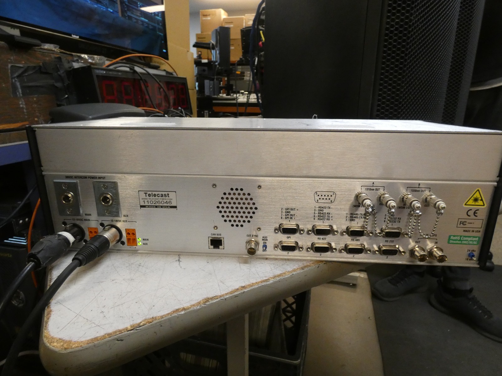 Telecast Fiber Adder II 882i Intercom Fiber System TX/RX