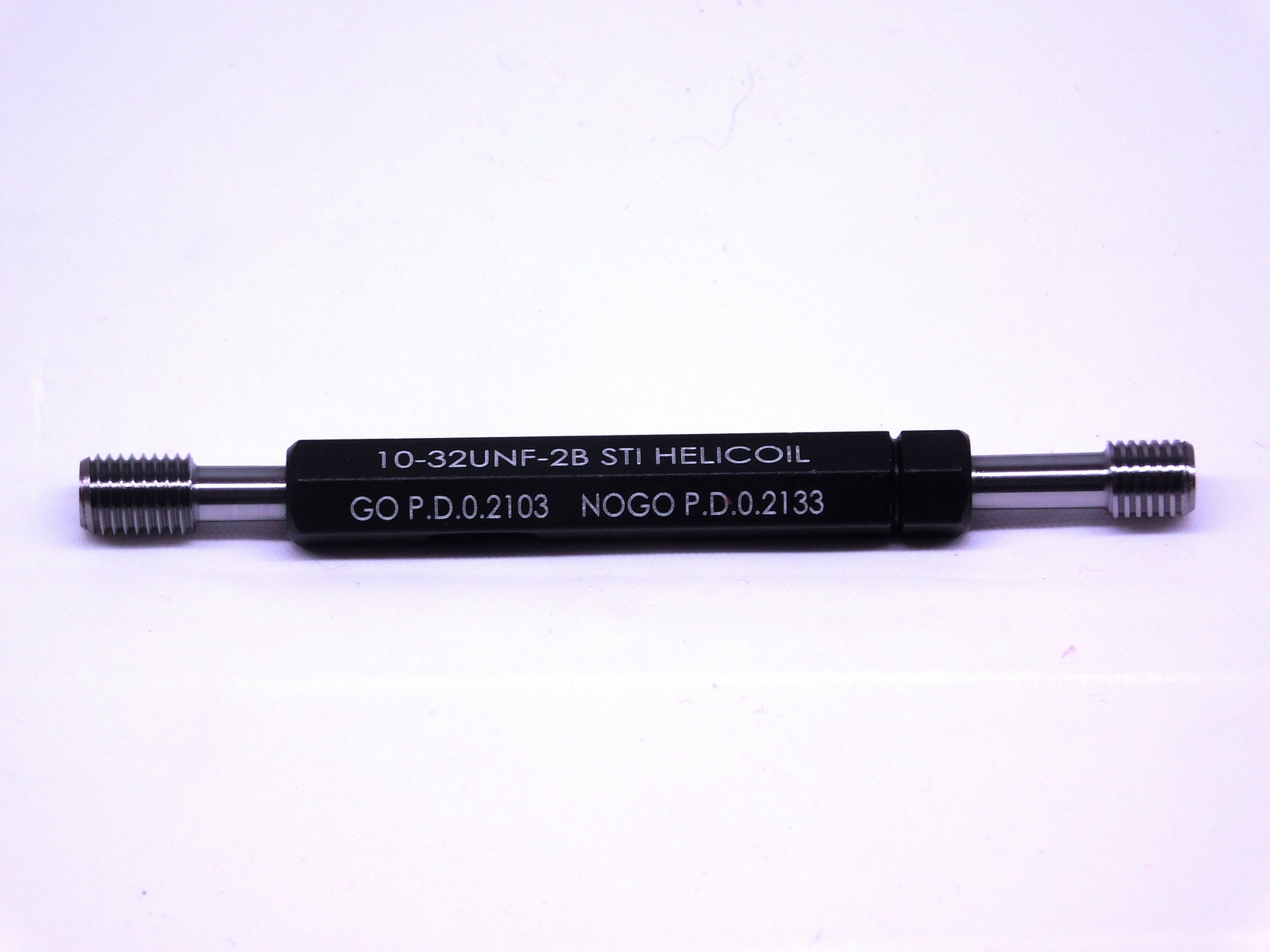 NEW 10 32 UNF 2B STI HELICOIL THREAD PLUG GAGE #10 .190 GO NO GO PDS .2103 .2133