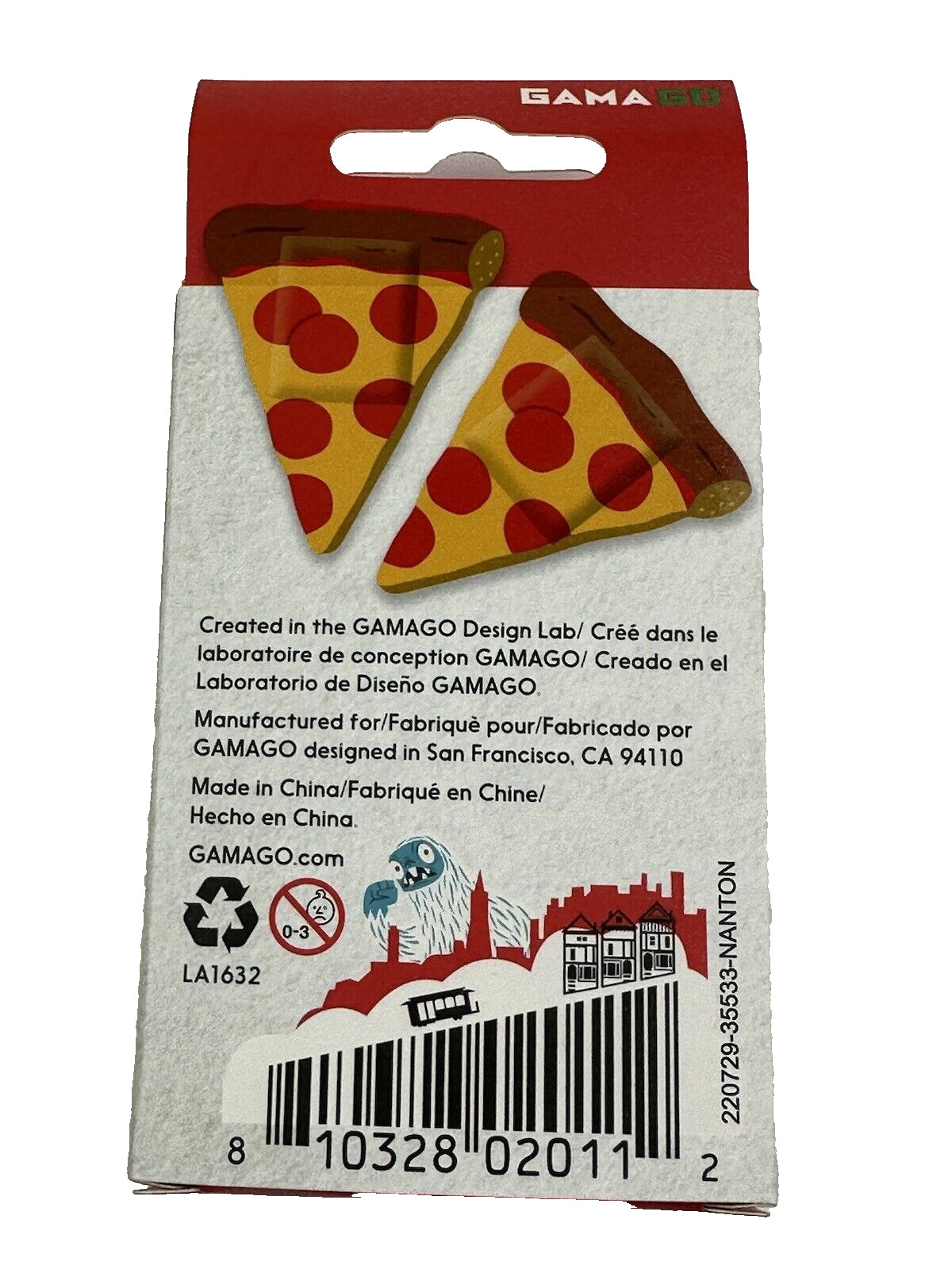 Pizza Pattern Self-Adhesive Fun Novelty Bandages 18pcs