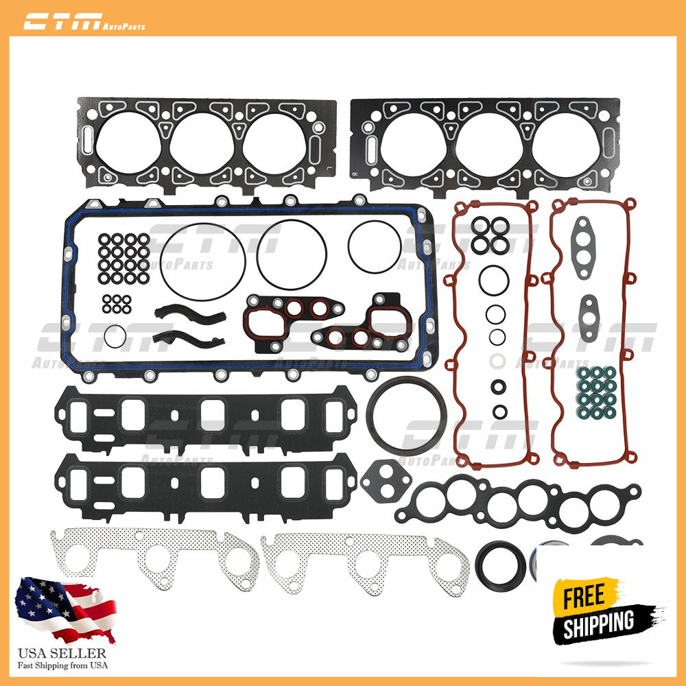 Graphite Full Gasket Set Fit 91-01 3.0 Ford Ranger Aerostar Mazda B3000 V6 VIN U