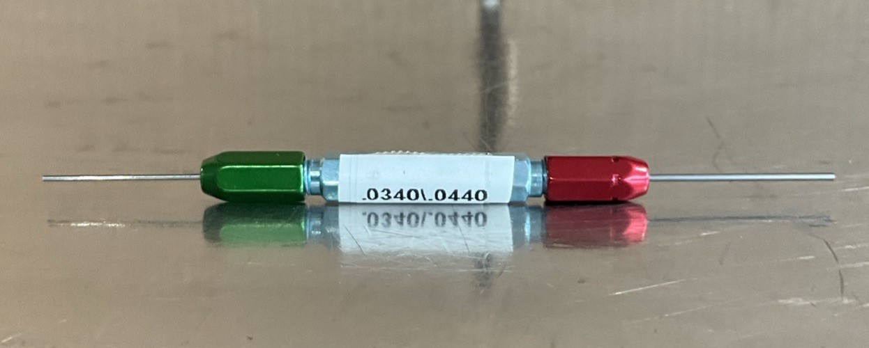 Vermont Gage    Go No Go Pin Gauge       .0340- .0440