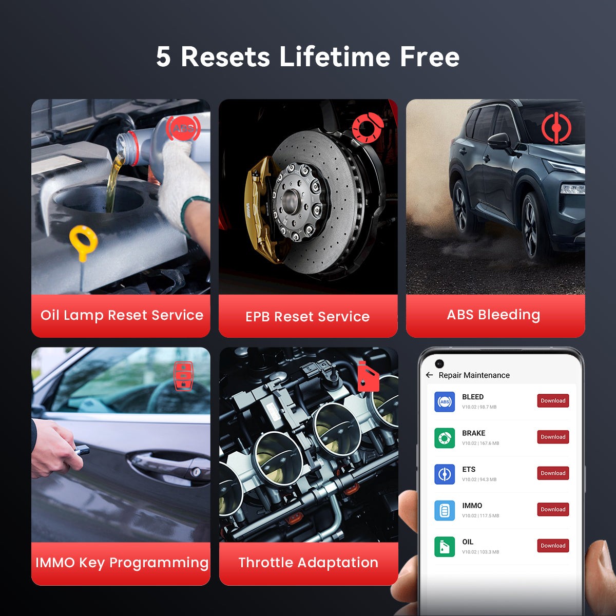 THINKCAR THINKDIAG BD6 OBD2 Scanner All System Diagnostic Tool for iOS & Android