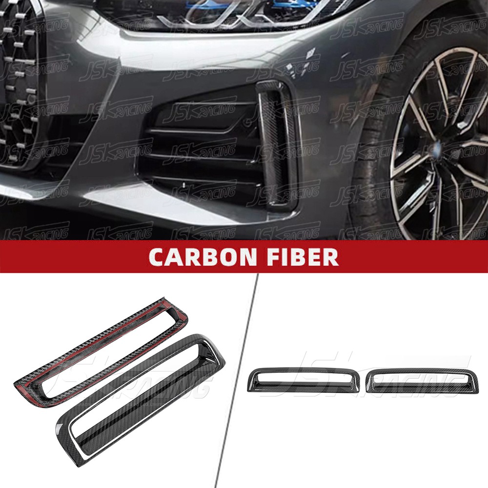 For Bmw i4 M50 2022-2023 Dry Carbon Fiber Front Bumper Air Duct