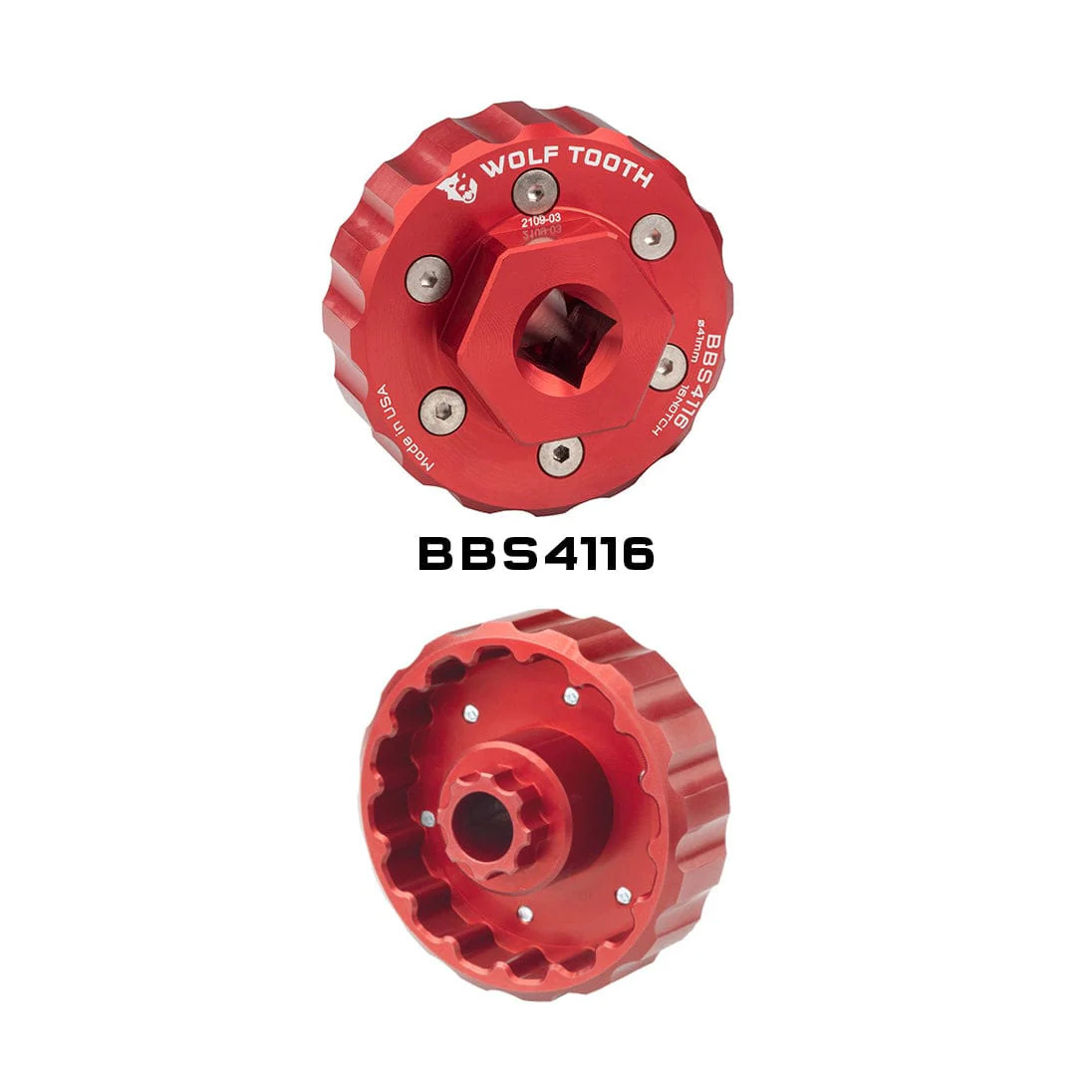 Wolf Tooth BBS4116 16-Notch 41mm Aluminum Bottom Bracket Tool for & SRAM