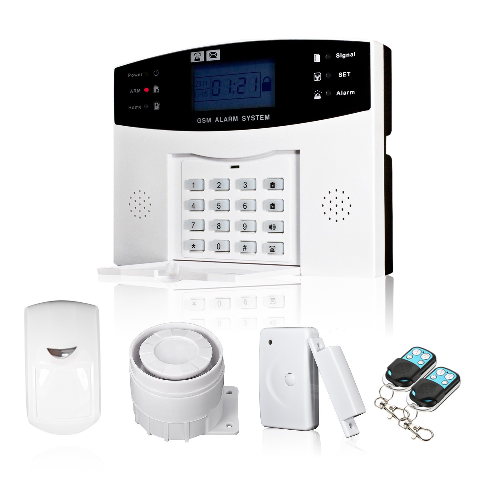 Wireless GSM SMS Home Burglar Security Alarm System Detector Sensor Kit OOHS