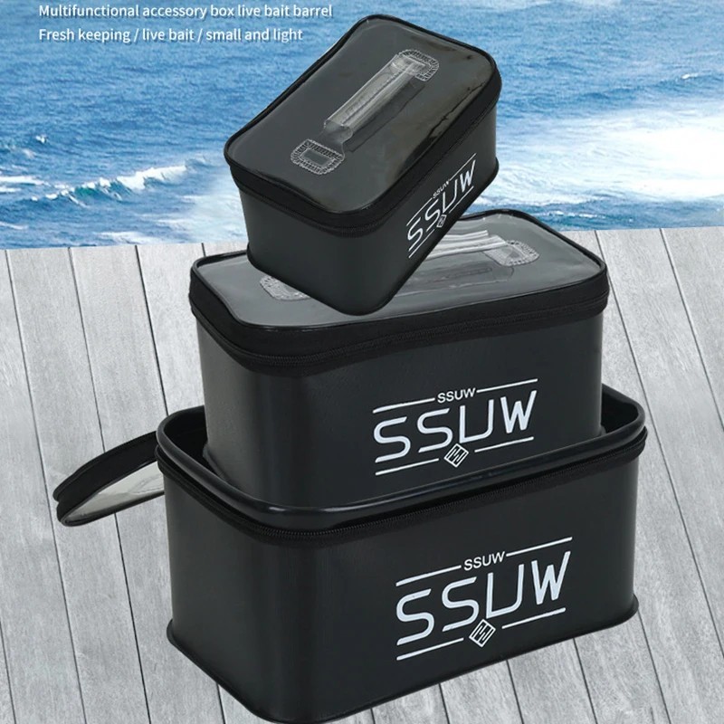 3L/5L/7L Fishing Tackle Box Portable Eva Fishing Tool Box Fishing Accessory UK