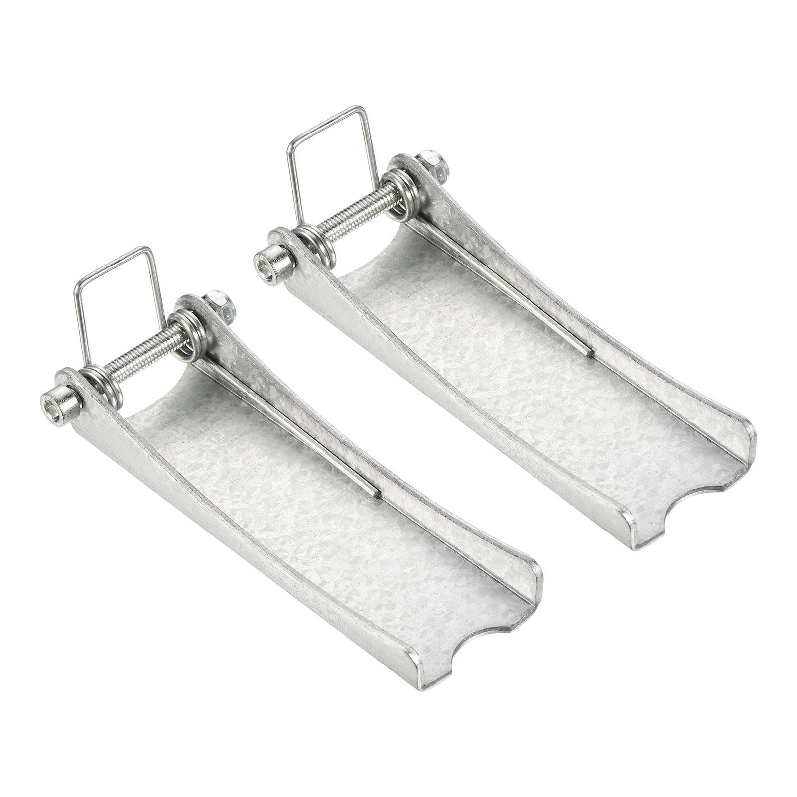 2pcs 4.9'' Replacement Hooks Latch, Metal Receiver Hitch for Trailer, Silver