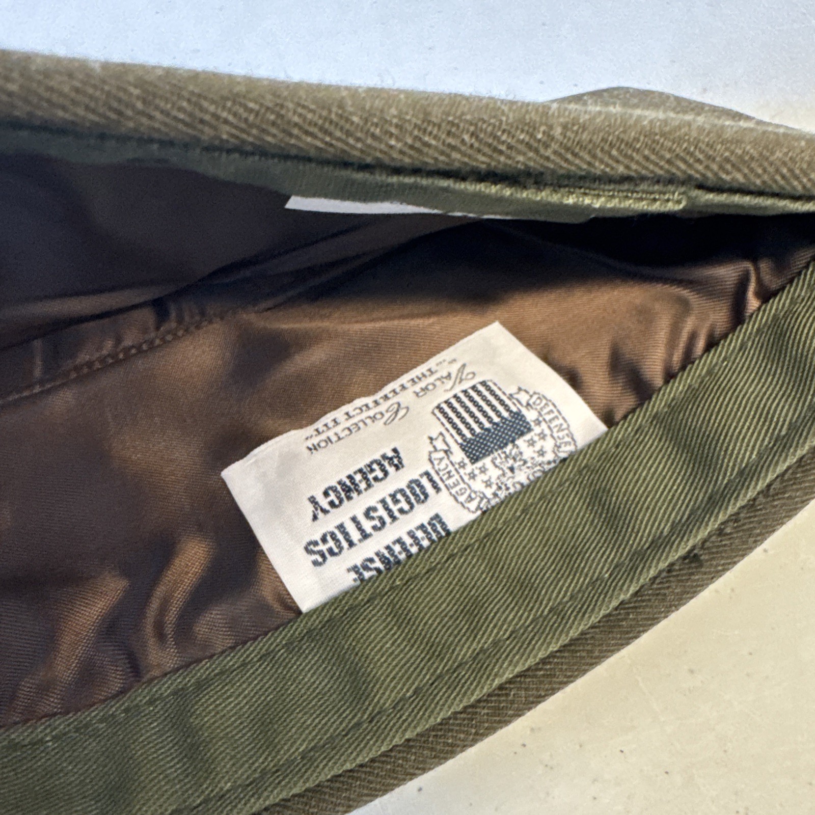 USMC Garrison Cap Size 6 7/8 Hat - Poly/Wool Gabardine MC Green