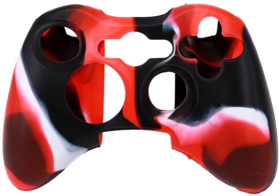 3 Pieces Xbox 360 Silicone Wireless Controller Skin Protective Rubber Case Cover