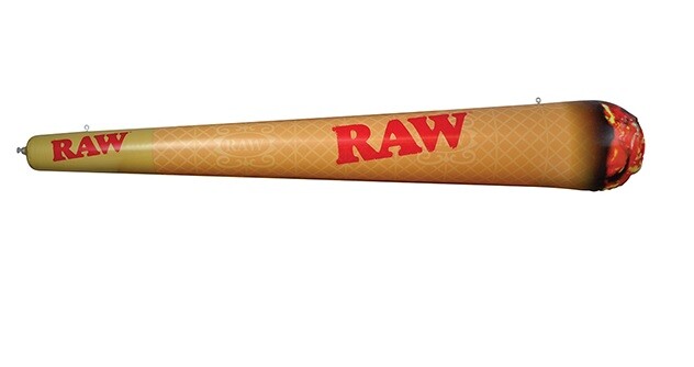 RAW CONE INFLATABLE BLOW UP CONE 4 FT Long (45")RAW Rolling Papers FREE SHIPPING