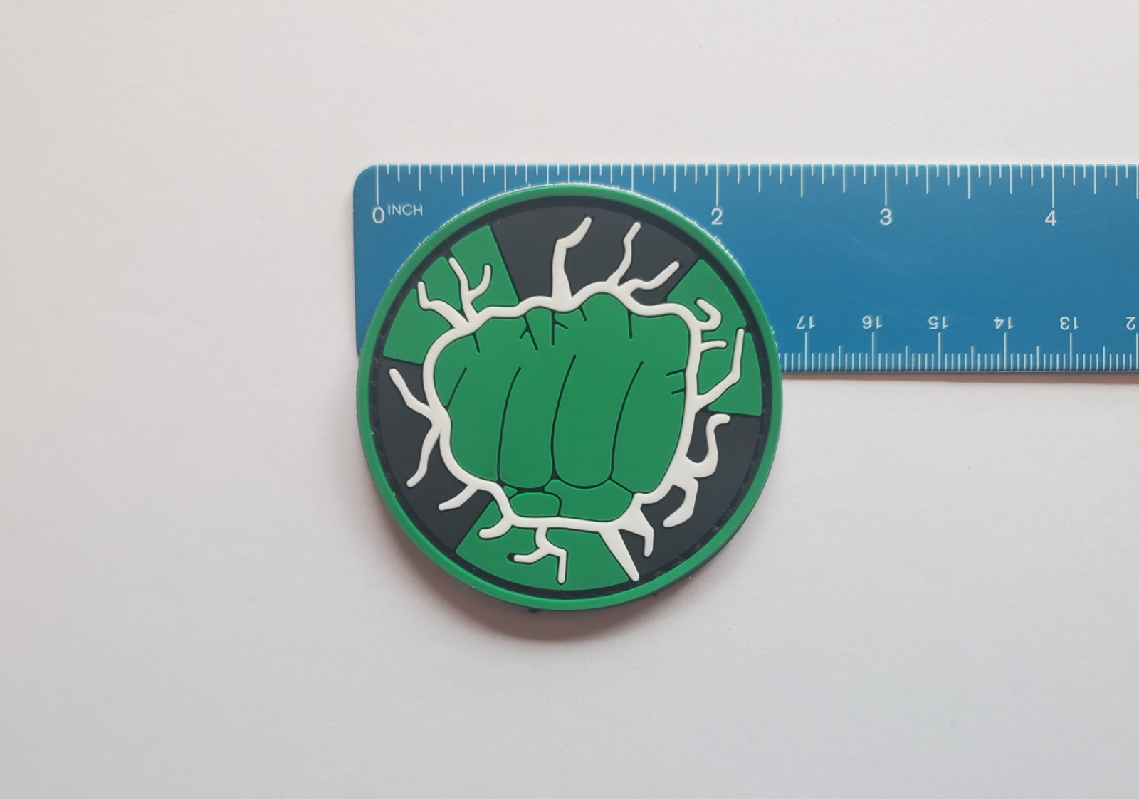 Incredible Hulk Smash Fist PVC Morale patch Hook & Loop Backing Free Shipping