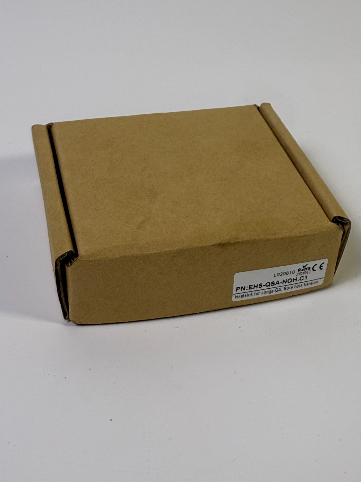 conga-QA Heatsink EHS-QSA-NOH.C1 Bore Hole Version w/ Thermal Pads & Hardware