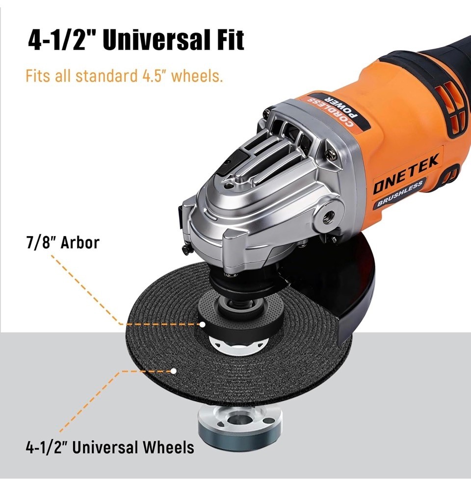 Onetek Cordless Angle Grinder Tool