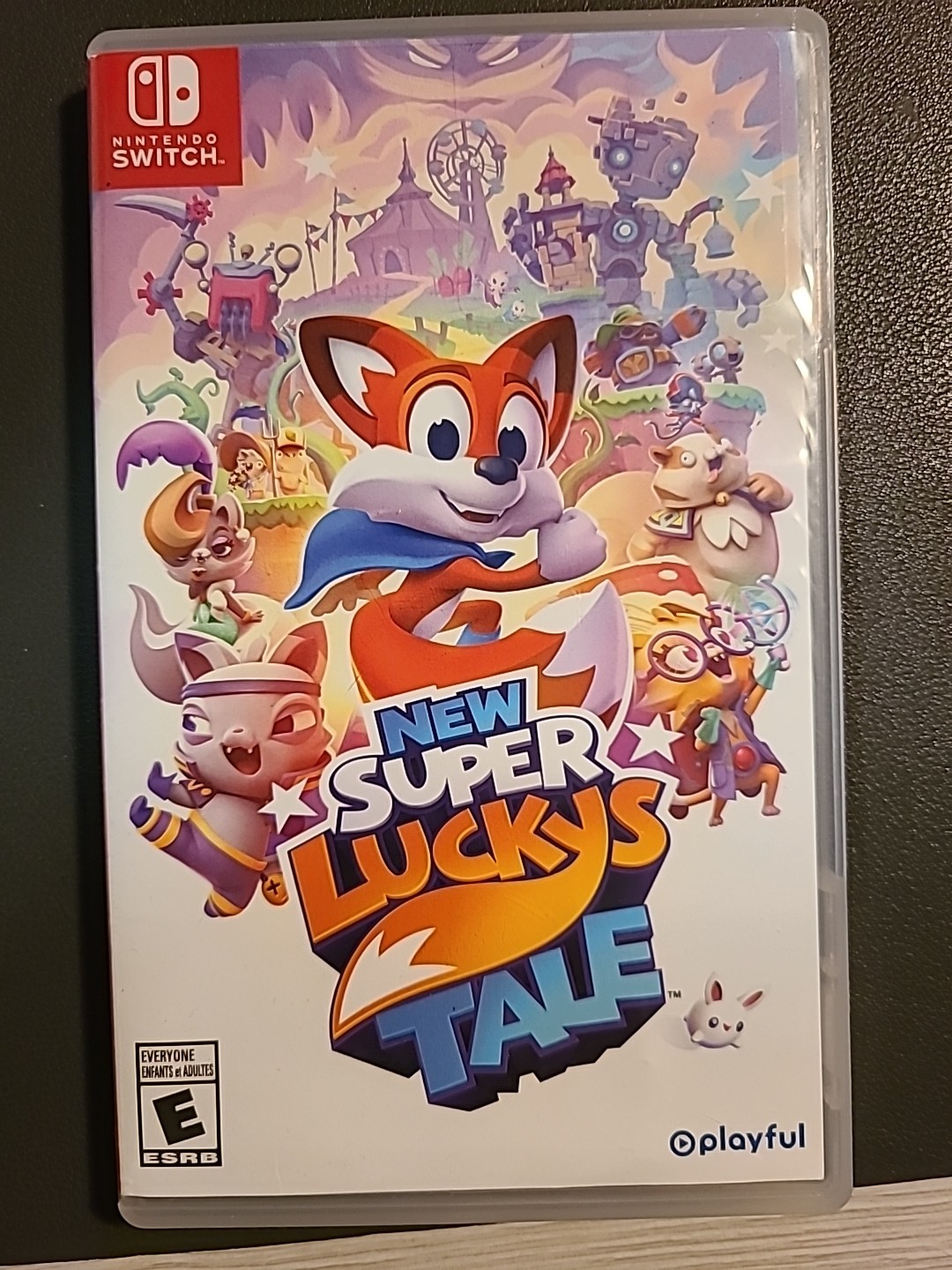 Authentic Box Case ONLY Replacement Nintendo Switch for New Super Luckys Tale