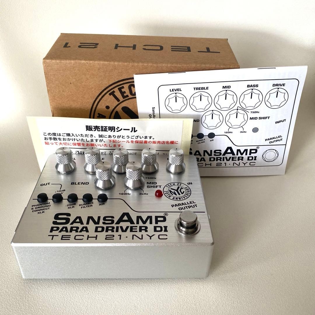 Tech 21 PARA DRIVER DI Effects Pedal 5.8cm SansAmp 20th Anniversary Limited 500