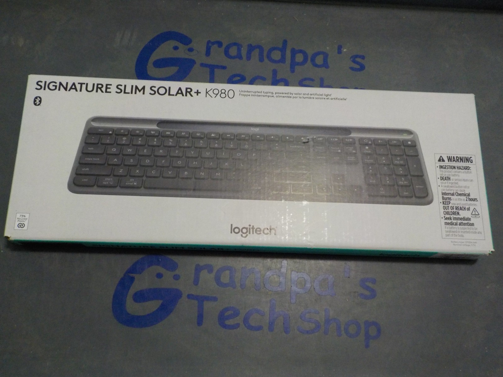 New Logitech Signature Slim Solar+ Wireless Bluetooth Keyboard K980