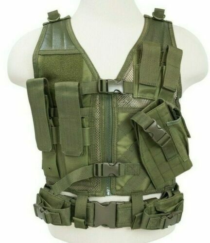 VISM Tactical Vest 2XL-3XL Crossdraw Tactical Shooting Rig Vest Duty Gear ODG