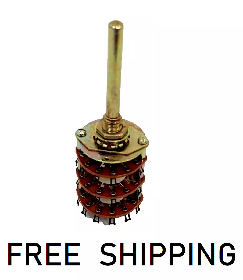 0.5A  115VAC - 1.5A 28VDC 12 Pole 2 Position Rotary Switch Electroswitch  PA1029