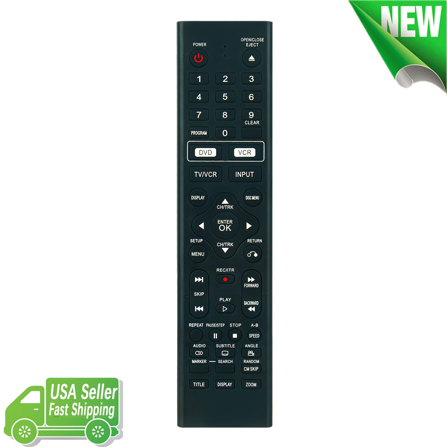 New 6711R1P081G 6711R1P081V Replace Remote for Insignia Zenith DVD XBV613 XBV713
