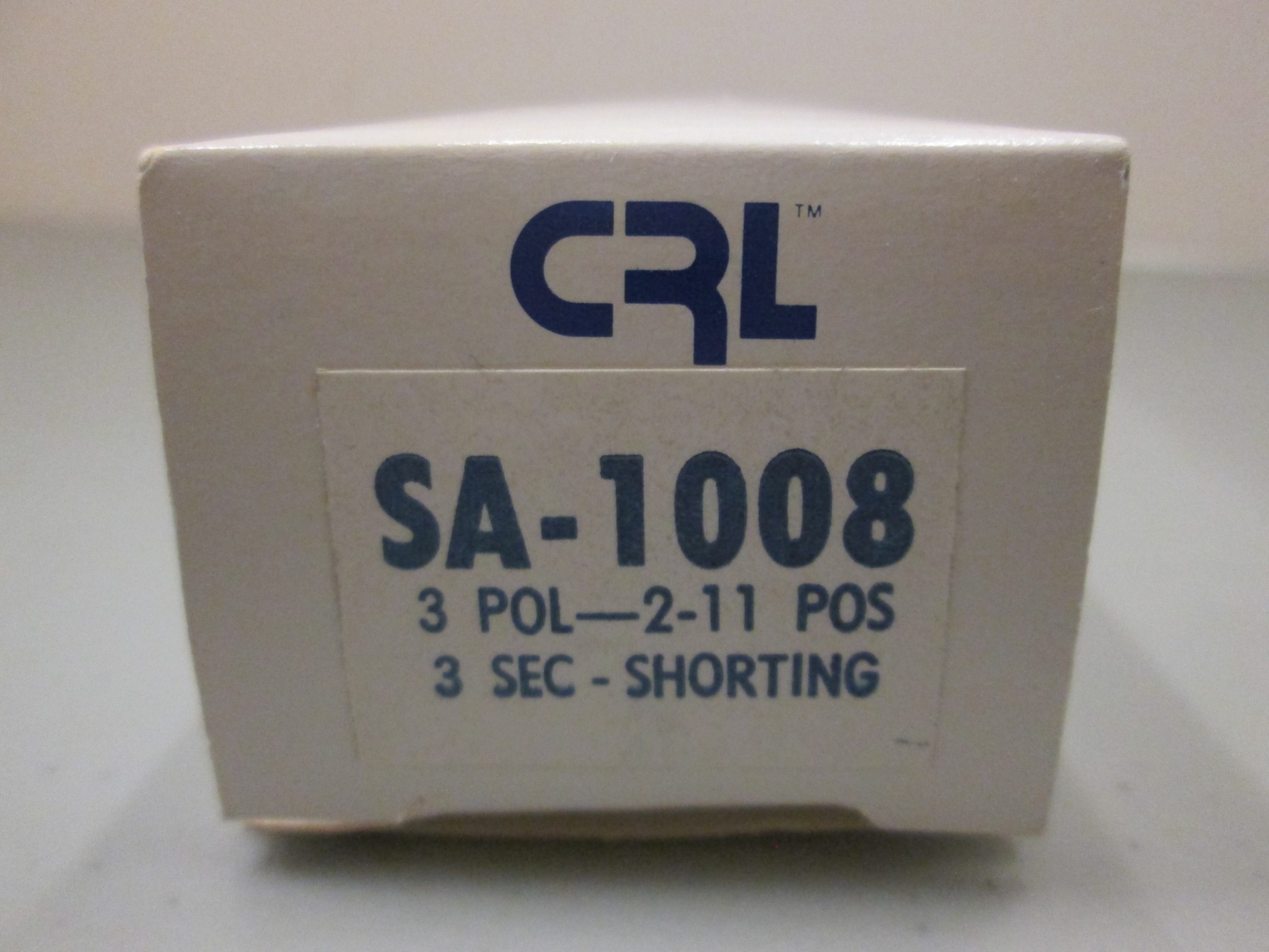 CRL Components Rotary Switch SA-1008, 3 Pole, 2-11 Positions, NEW