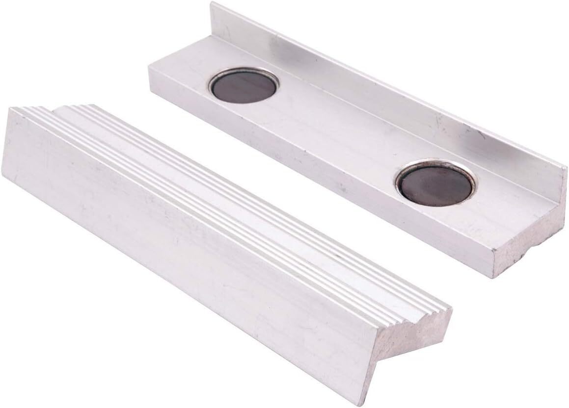 3900-2143 3" Aluminum Soft Vise Jaws with Magnet
