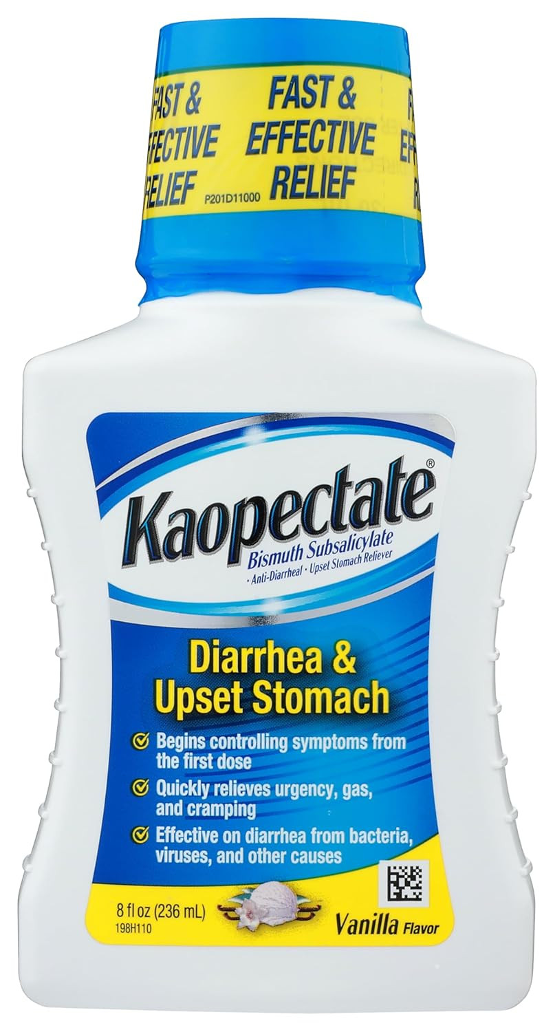 Multi-Symptom Relief for Diarrhea Upset Stomach in Vanilla, 8 Fl Oz