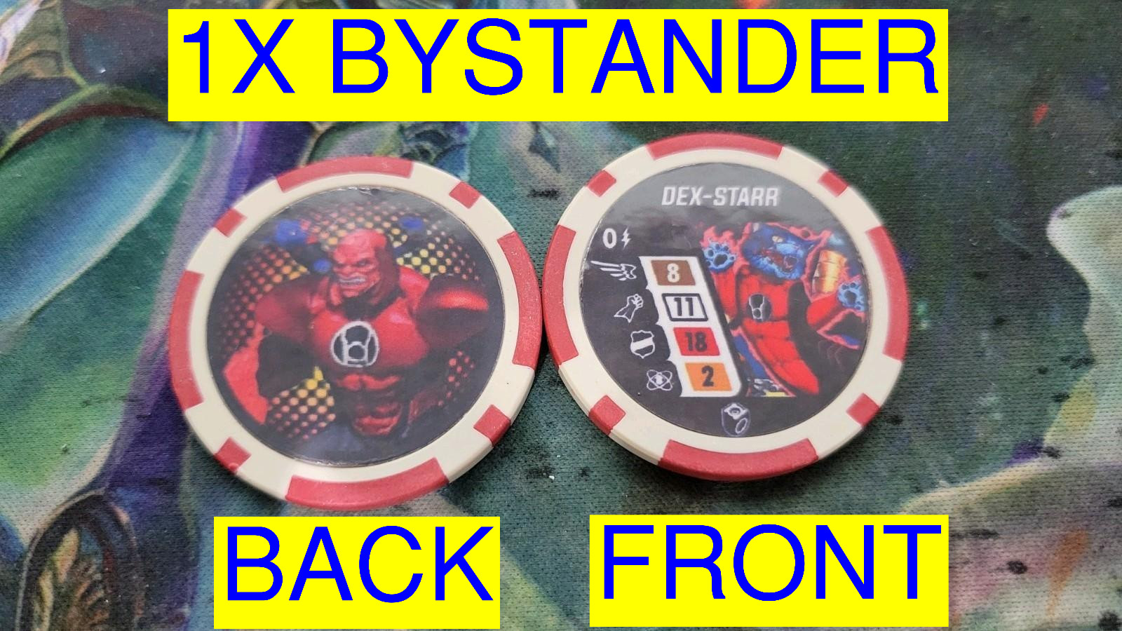 Heroclix DC Lantern Legacy 1X Dex-Starr Bystander Token for Atrocitus Chase
