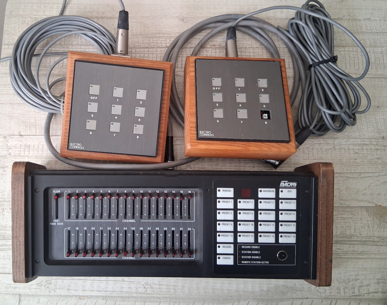 Macro Electronics DMS Control panel mount preset lighting dimmer station