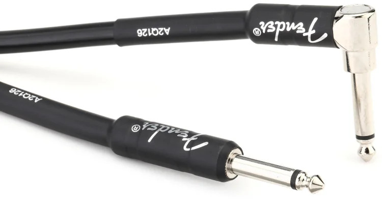 Fender Professional Series Straight to Right Angle Instrument Cable - 10 foot
