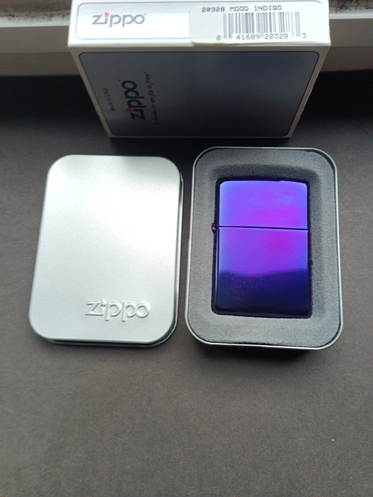 zippo lighter 2003 mood indigo