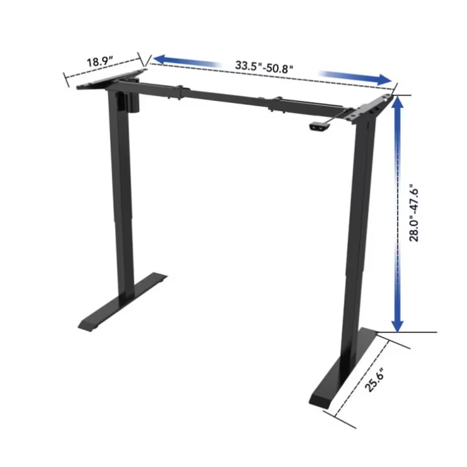 FLEXISPOT Electric Standing Desk Frame 2-Button Controller EC1B Black