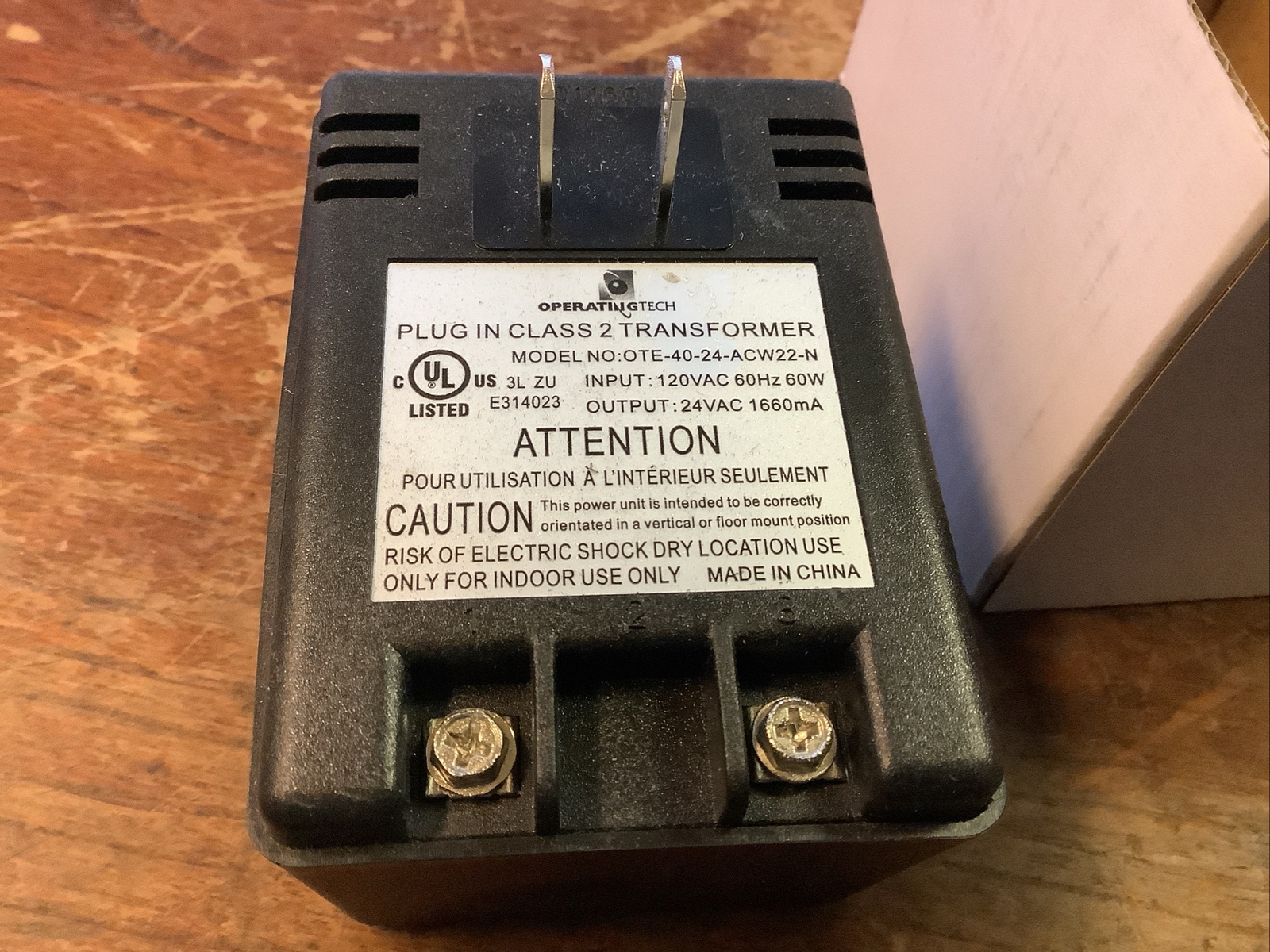 Sloan ETF233 Plug-In Transformer,120V In/24V Out,35VA (new)