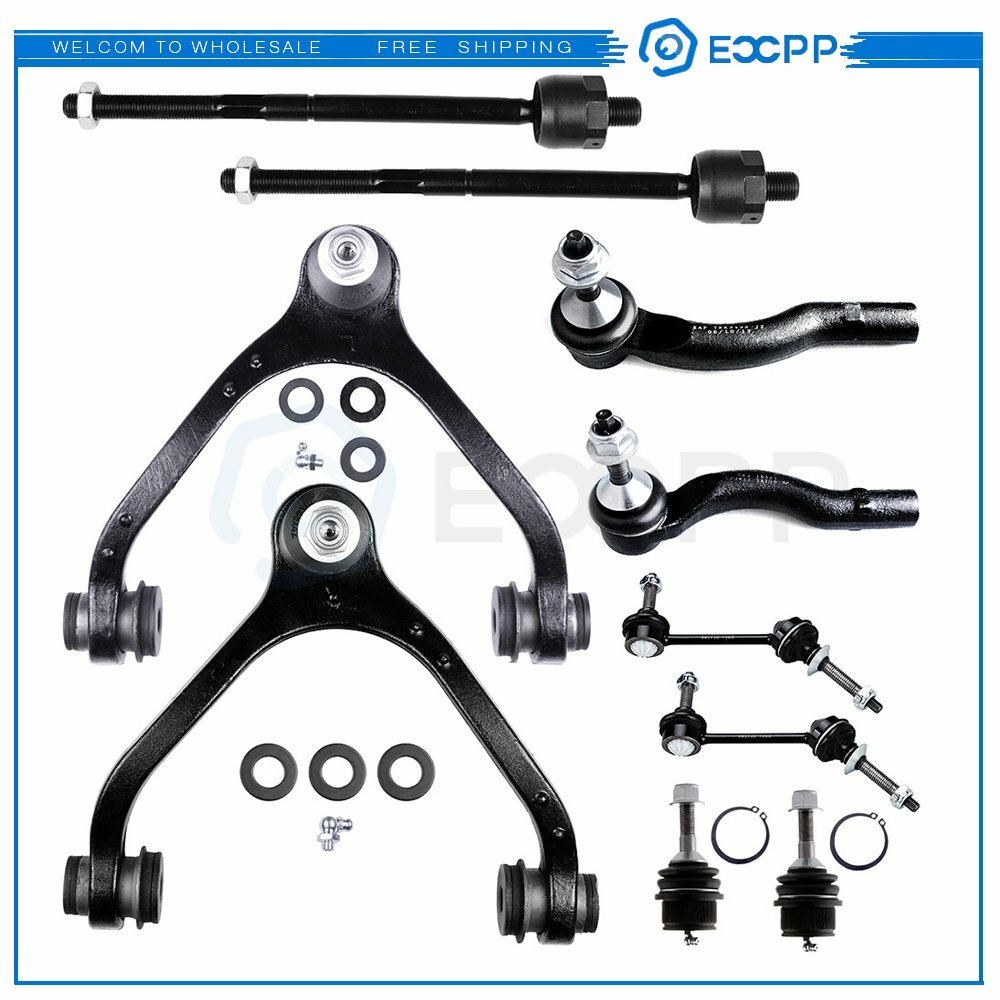 10pcs Front Sway Bar End Control Arms Tie Rods For 2003-2011 Ford Crown Victoria