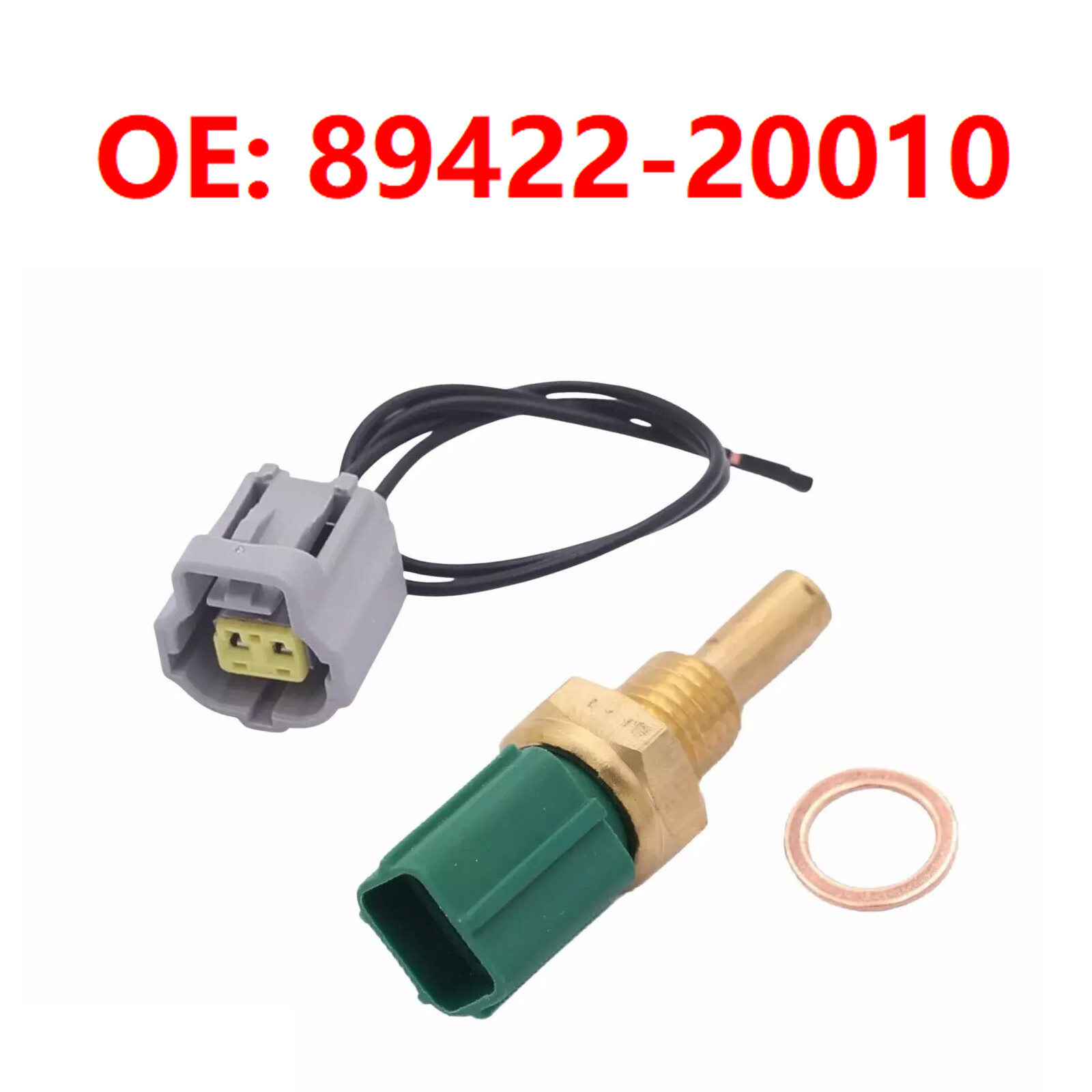 For Toyota Pickup 2.4L 3.0L 1989-1995 Coolant Temperature Sensor W/Connector US