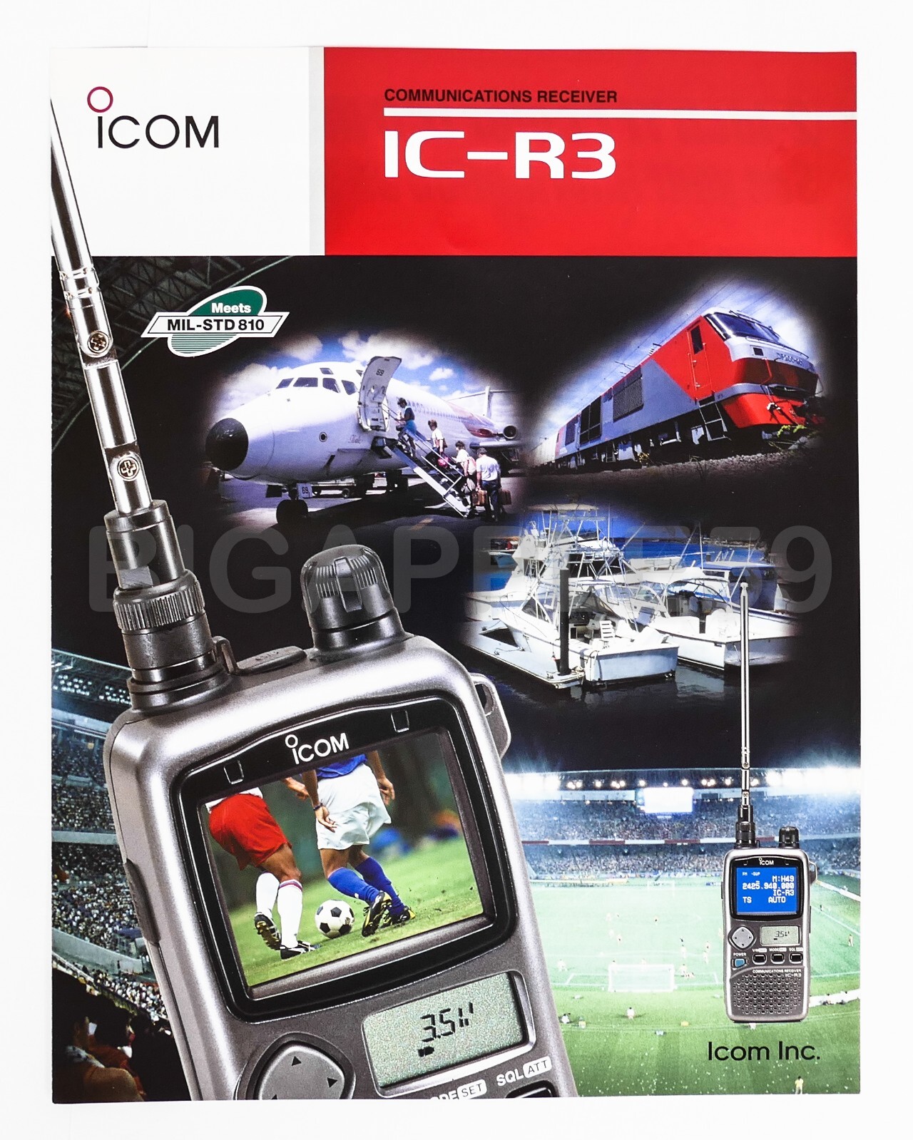 Sales Flyer / Brochure For Icom IC-R3 Wideband Handheld Radio Receiver
