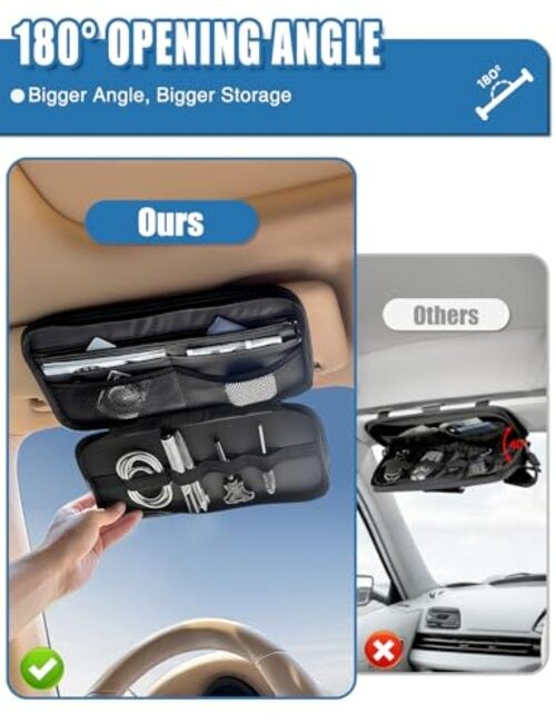 Molle Car Sun Visor Organizer - Tactical Storage Panel with80° 1 Camouflage