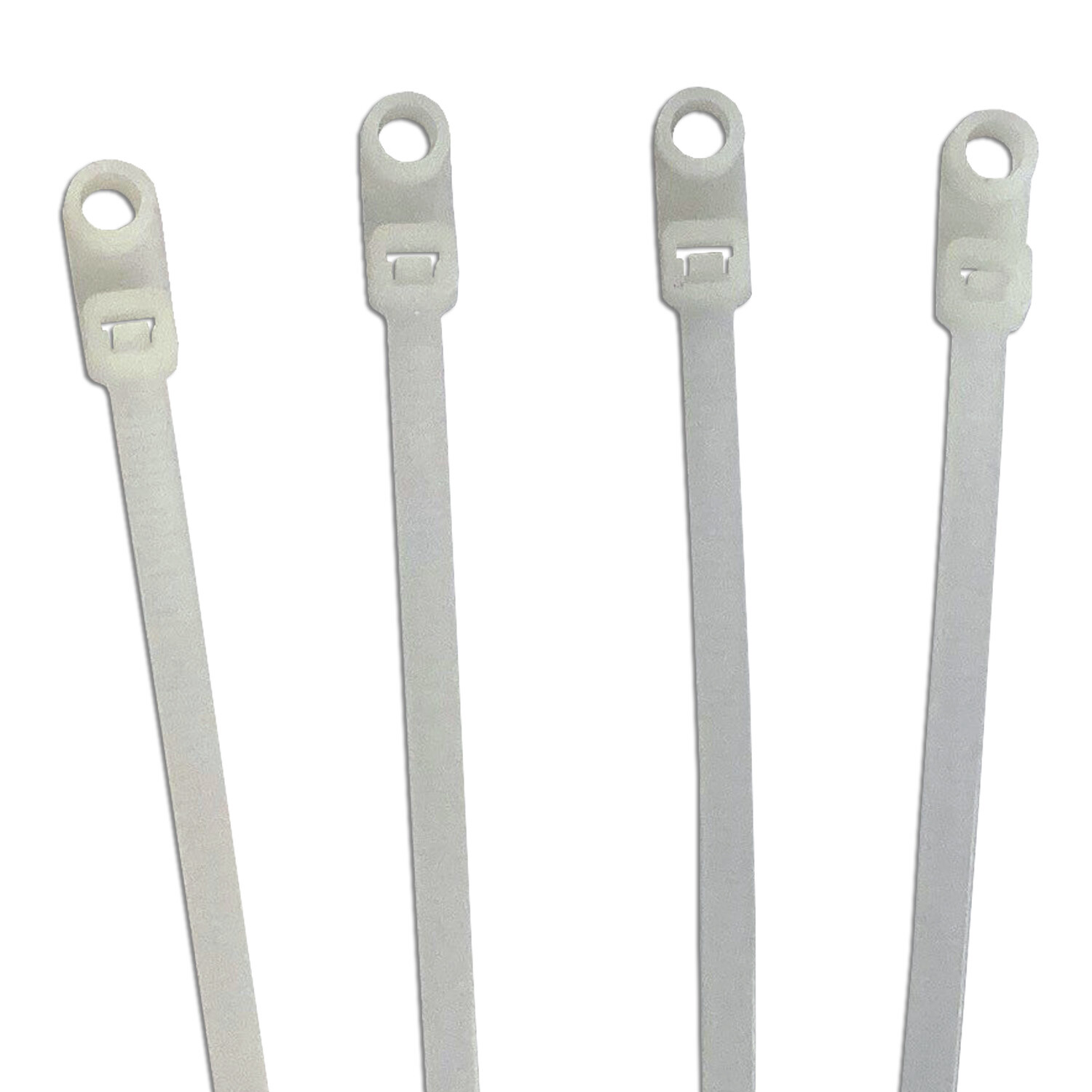 Mounting Head Cable Ties - Screw, Nail, - Size & Color Options - Electriduct