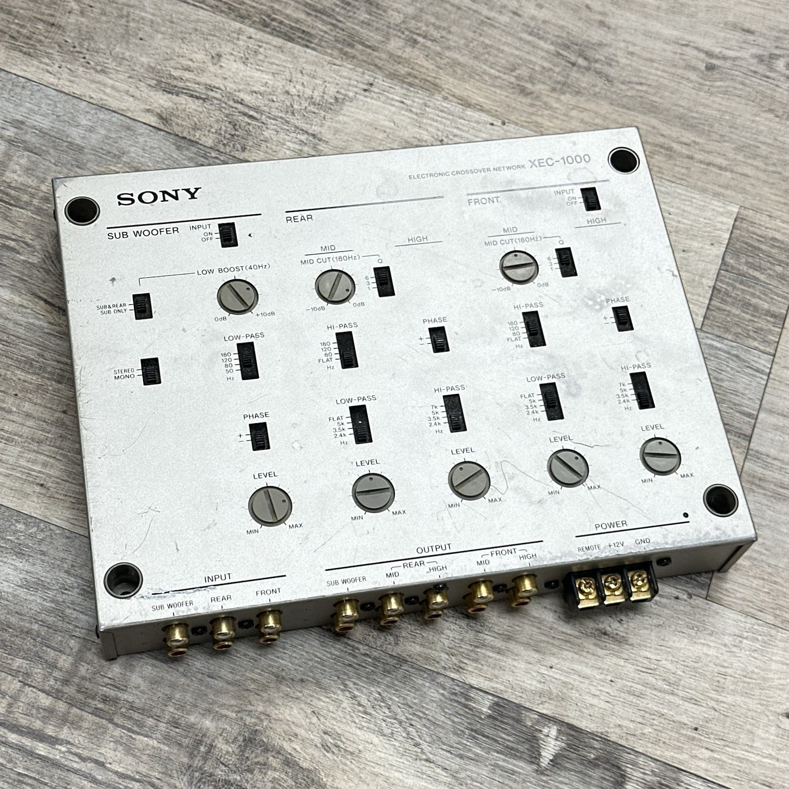 SONY XEC-1000 5-Way Powered Crossover System VINTAGE OLD-SCHOOL CAR AUDIO